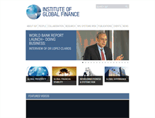 Tablet Screenshot of instituteglobalfinance.org